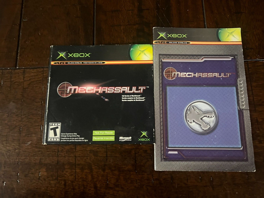 MechAssault: Not For Resale (Microsoft Xbox, 2002) CIB WITH MANUAL