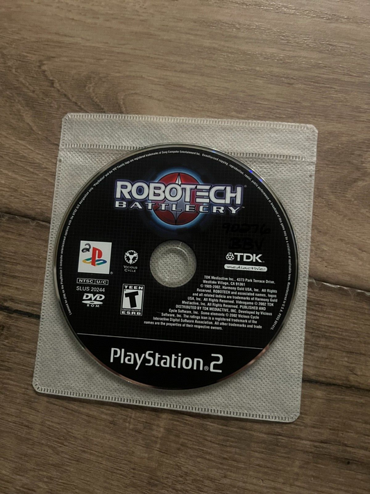 Robotech: Battlecry (Sony PlayStation 2, 2002) DISC ONLY
