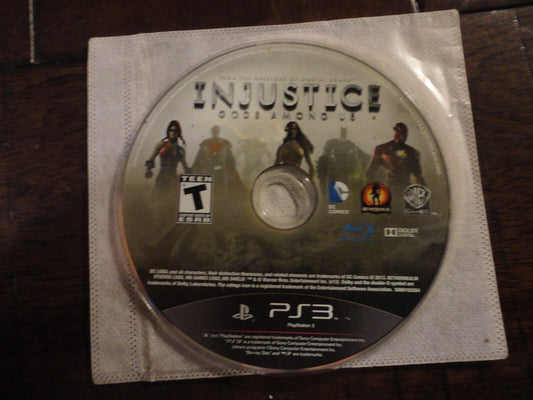 Injustice: Gods Among Us (Sony PlayStation 3, 2013) DISC ONLY