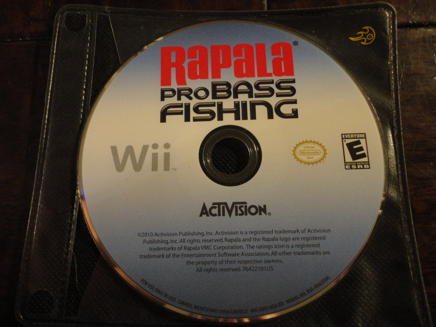 Rapala Pro Bass Fishing (Nintendo Wii, 2010) DISC ONLY