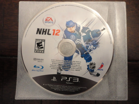 NHL 12 (Sony PlayStation 3, 2011) DISC ONLY