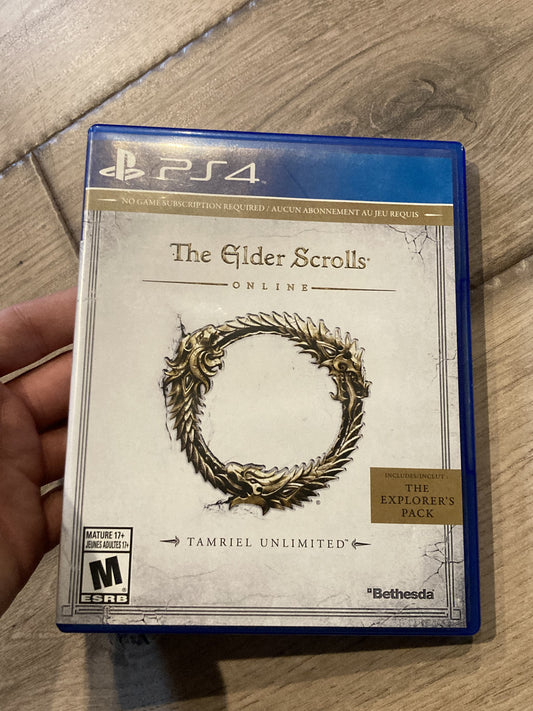 The Elder Scrolls Online Tamriel Unlimited (Sony PlayStation 4 PS4 2015) CIB