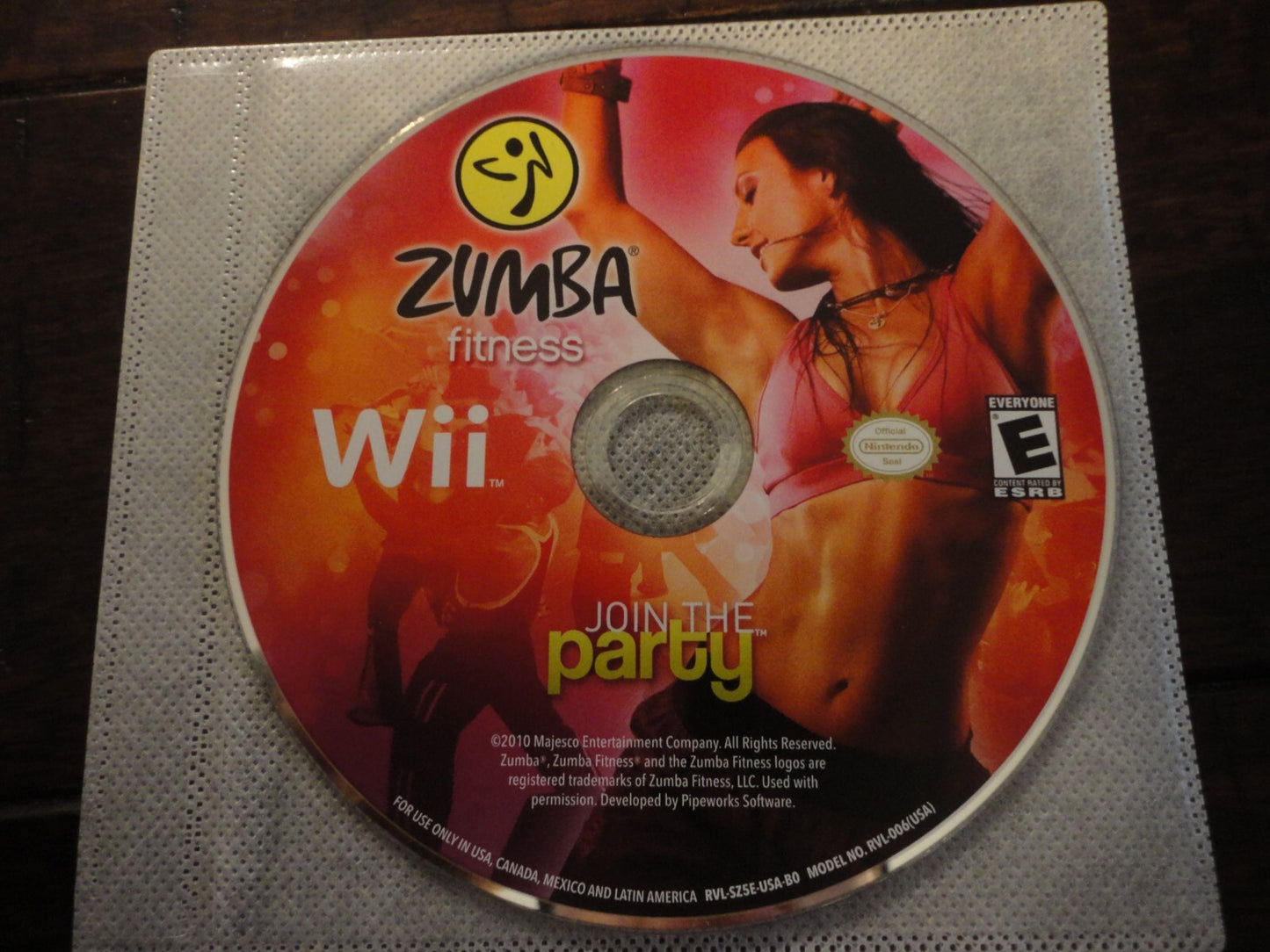 Zumba Fitness (Nintendo Wii, 2010) DISC ONLY