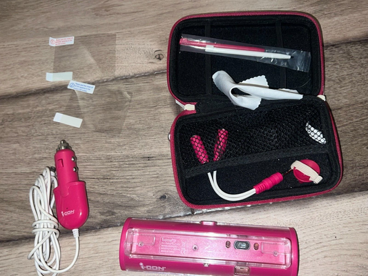 Icon Dsi Pink Bag Bundle W/ Car Charger, Charging Dock, Screen Protectors, Etc.