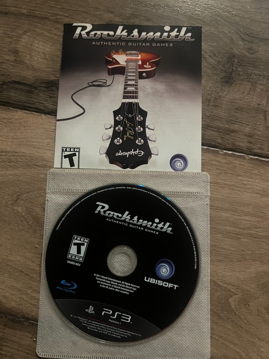 Rocksmith (Sony PlayStation 3, 2011) DISC ONLY