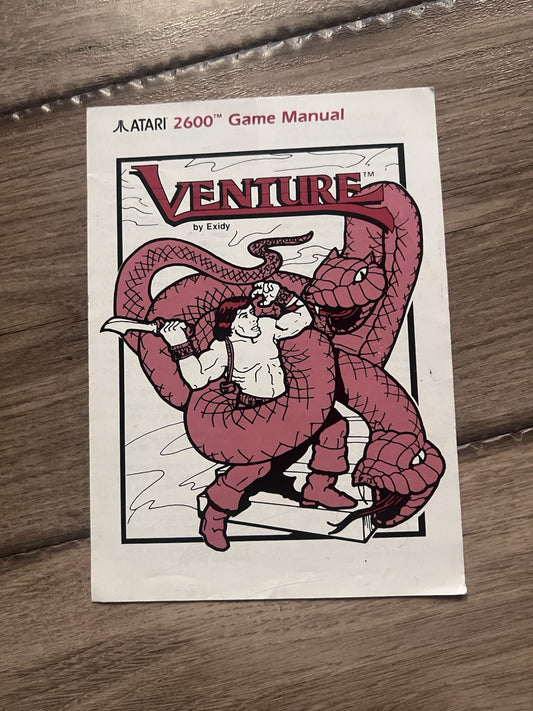 Venture Atari 2600 1988 Manual Only