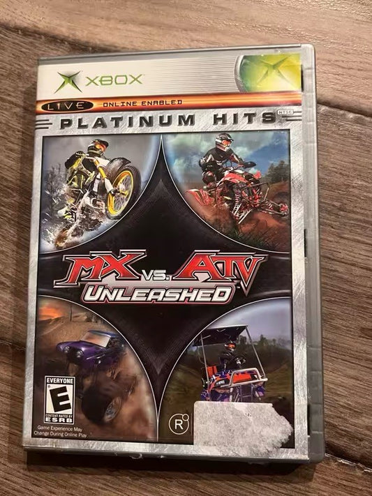MX vs. ATV Unleashed: Platinum Hits (Microsoft Xbox, 2005) NO MANUAL