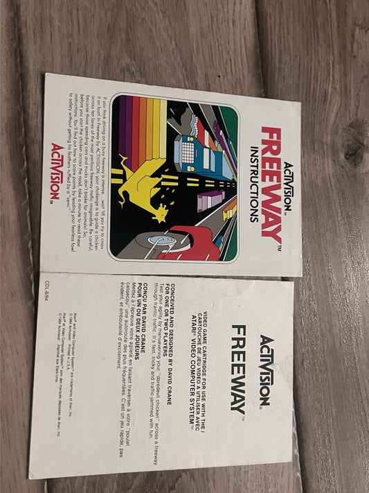 Freeway (Atari 2600, 1981) MANUAL ONLY EN/FR
