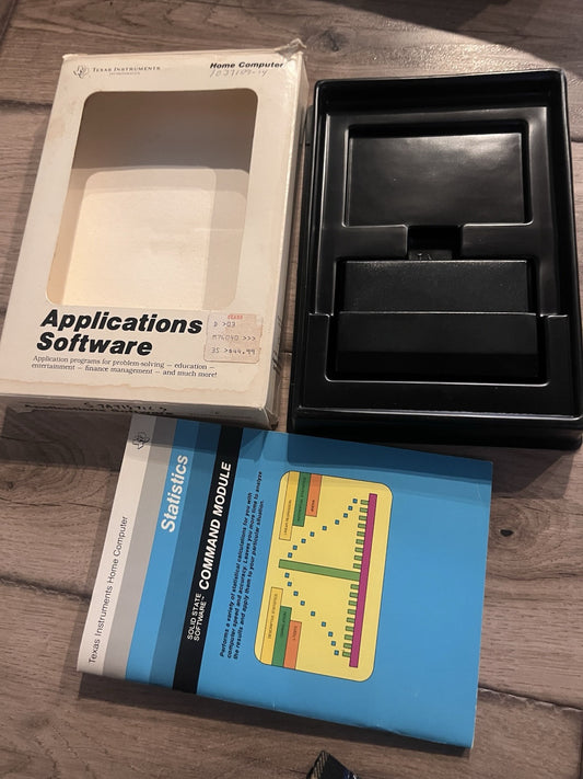 Statistics (TI-99/4a Texas Instruments Home Computer) CIB