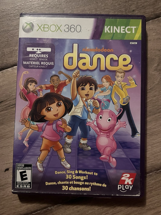 Nickelodeon Dance (Microsoft Xbox 360, 2011) NO MANUAL