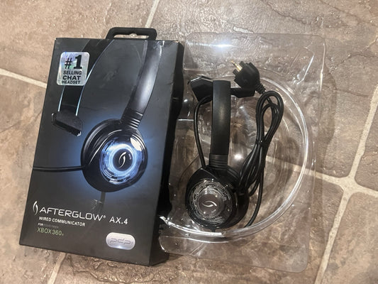 Afterglow AX. 4 Wired Communicator For Xbox 360 Ear Piece CIB COMPLETE IN BOX