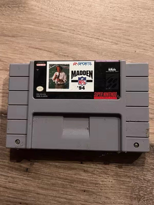 Madden NFL '94 (SNES Super Nintendo, 1993) CART ONLY
