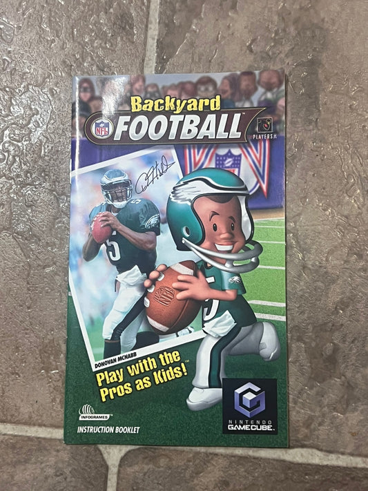 Backyard Football (Nintendo Gamecube, 2002) MANUAL ONLY OEM
