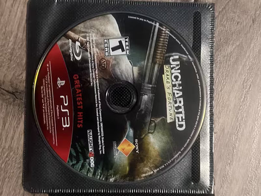 Uncharted: Drake's Fortune - Greatest Hits (Sony Playstation 3, 2010) DISC ONLY