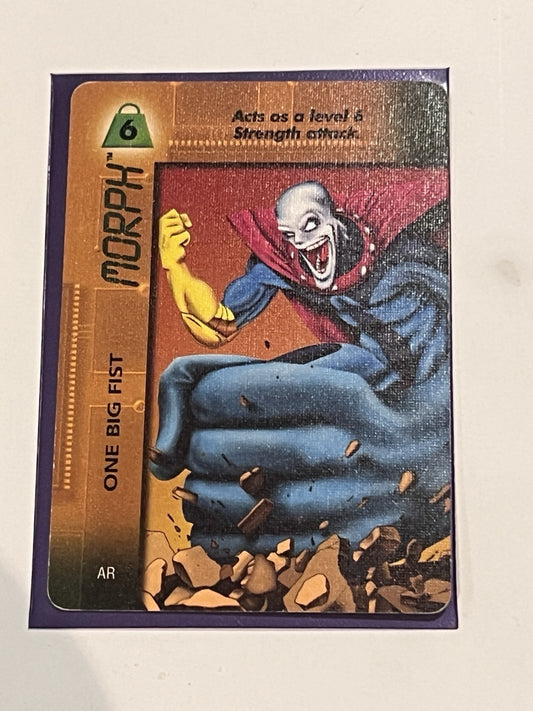 1996 Marvel Overpower CCG: Mission Control Expansion Morph One Big Fist 6