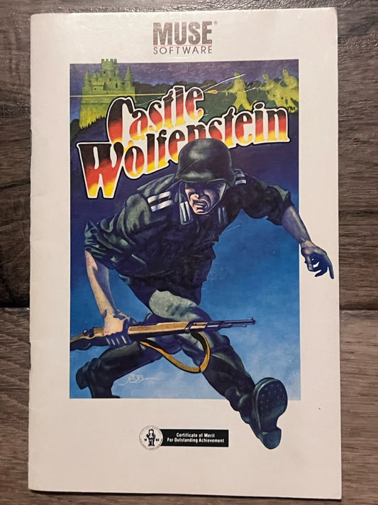Castle Wolfenstein MS DOS Apple II Atari 8 Bit MANUAL ONLY