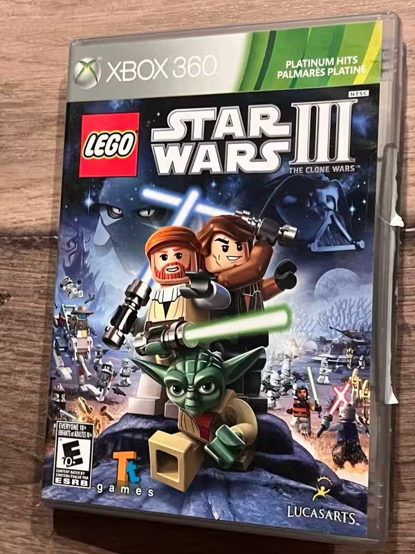 LEGO Star Wars III: The Clone Wars: Platinum Hits (Xbox 360, 2011) NO MANUAL