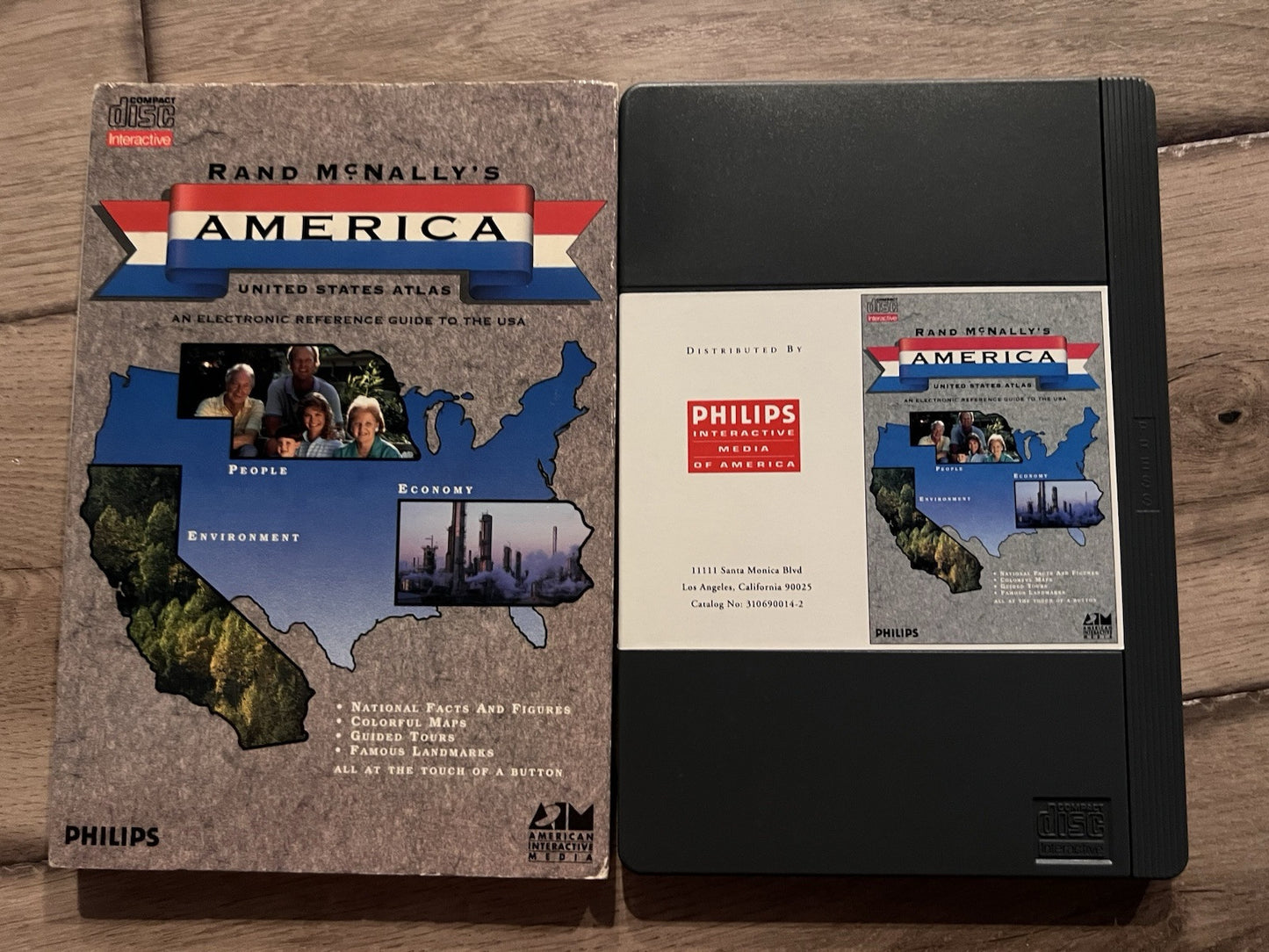 Rand McNally's America (Phillips CD-i, 1991) LONGBOX CIB