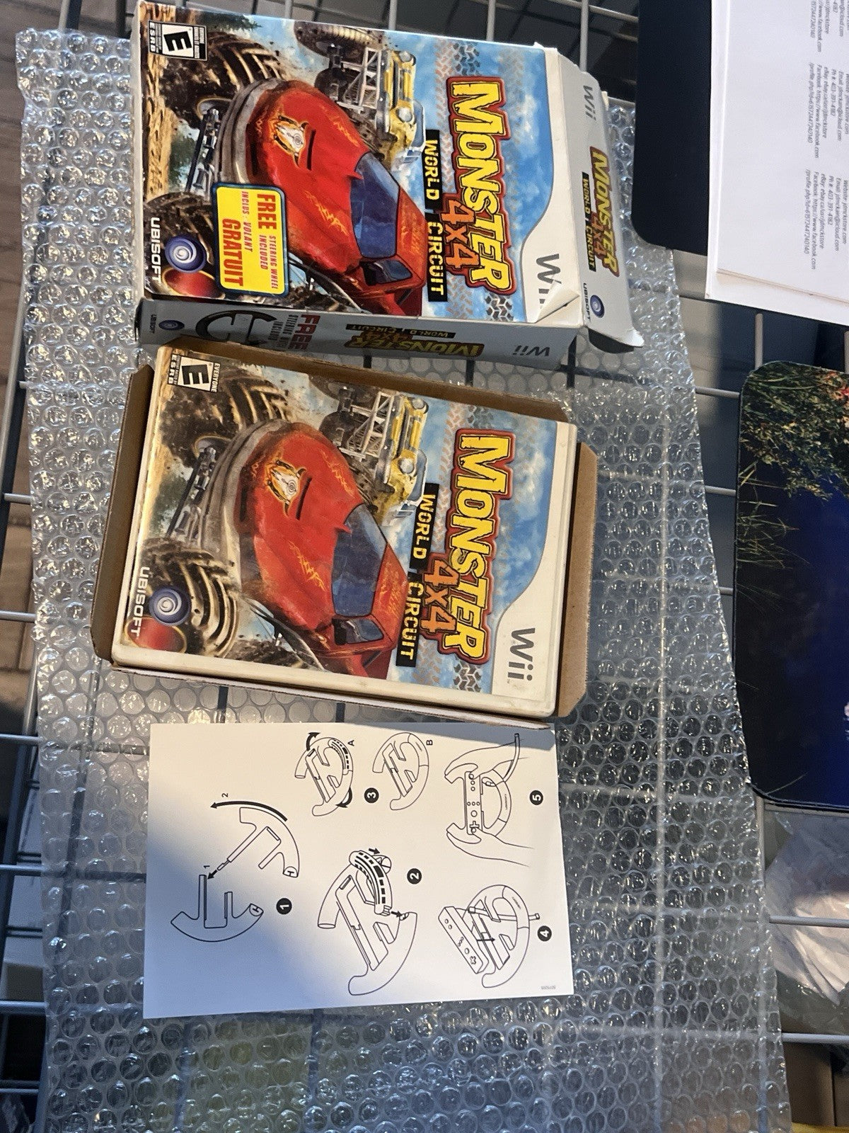 Monster 4X4: World Circuit (Nintendo Wii, 2006) Complete Cib Big Box NO WHEEL
