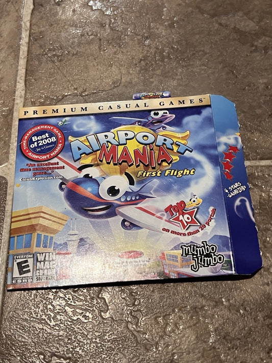 Airport Mania First Flight Airline Simulation for Windows PC Game CIB