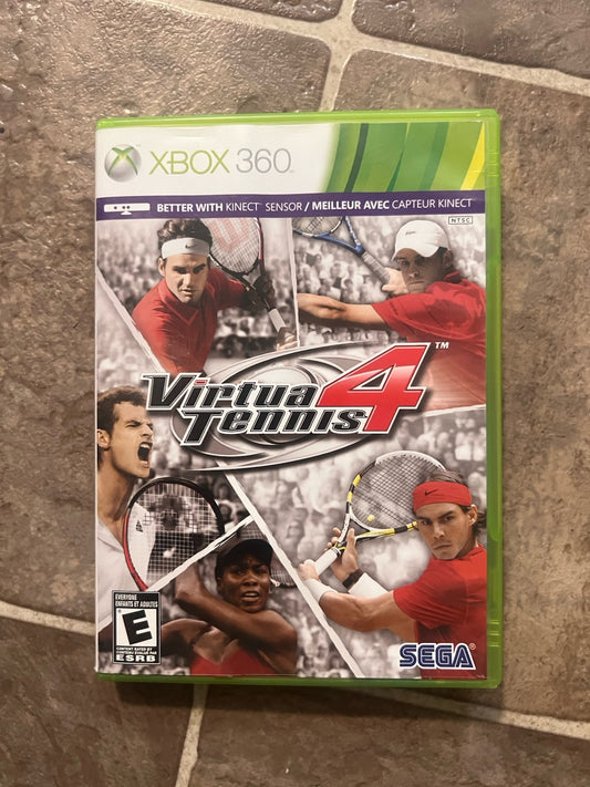 Virtua Tennis 4 (Microsoft Xbox 360, 2011) CIB COMPLETE