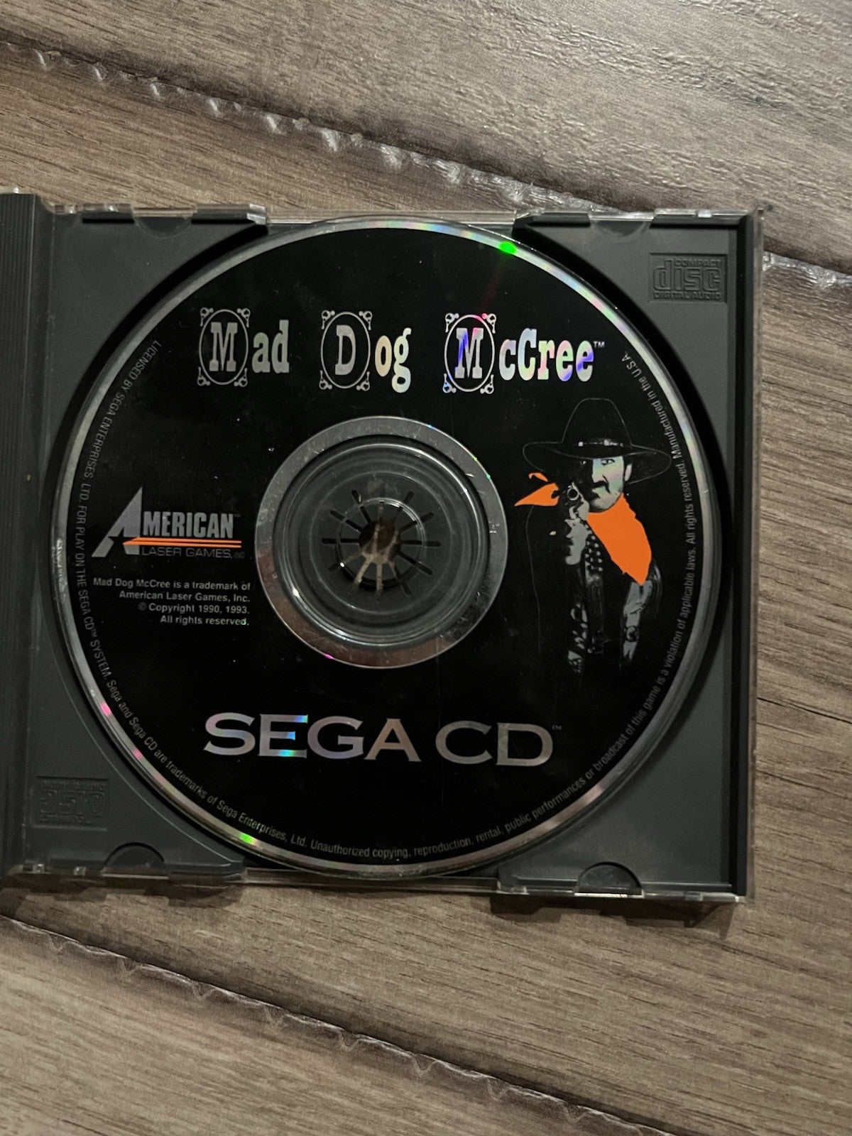 Mad Dog McCree (Sega CD, 1993) DISC ONLY