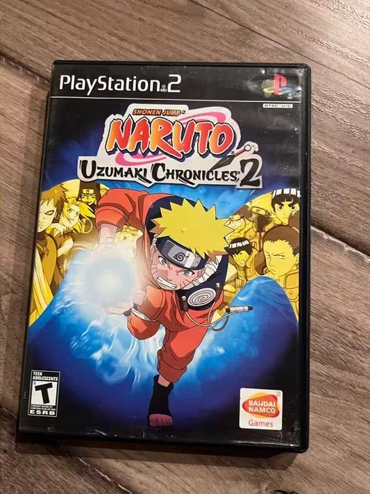 Naruto Uzumaki Chronicles 2 (Sony Playstation 2, 2007) NO MANUAL