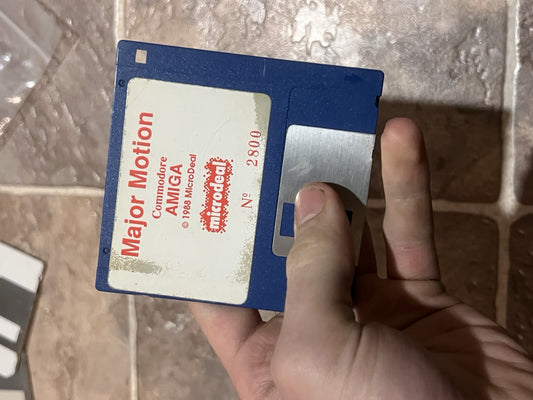Major Motion Commodore Amiga 1988 microdeal 3.5" Floppy Disk
