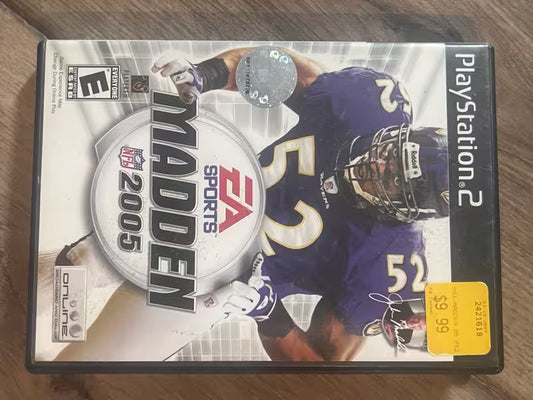 Madden 2005 (Sony Playstation 2, 2004) NO MANUAL
